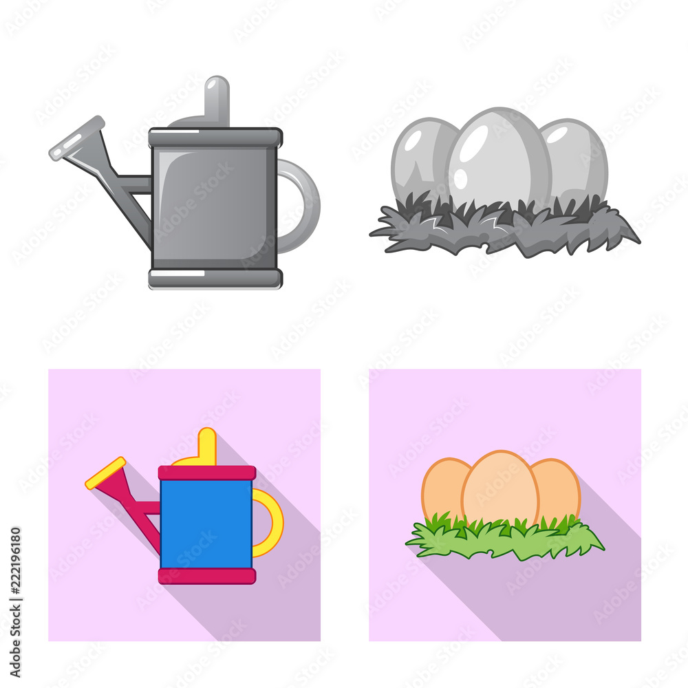 Vector design of farm and agriculture icon. Set of farm and plant stock symbol for web. Vector design of farm and agriculture icon. Set of farm and plant stock symbol for web.