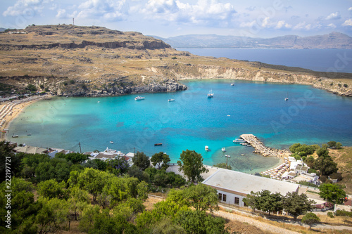 Lindos bay, Rhodos, Greece