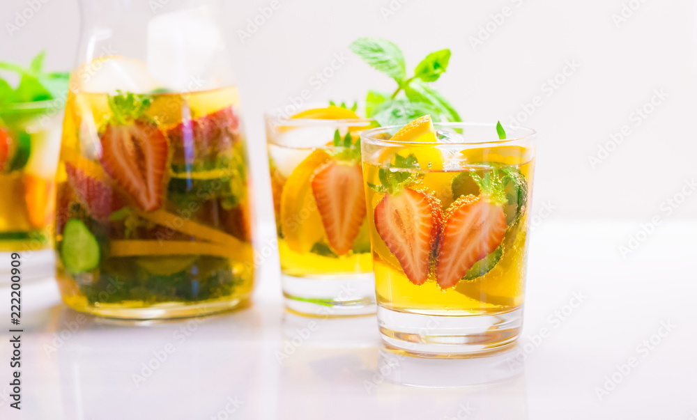 Fototapeta premium Drink. Pimms, alcohol drink cocktail