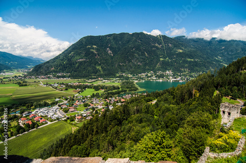 Fernblick Ossiachersee Österreich Kärnten Affenberg Burg