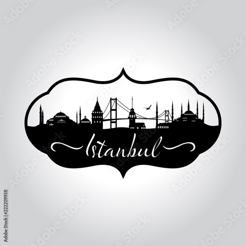 istanbul logo, icon and symbol vector illustration