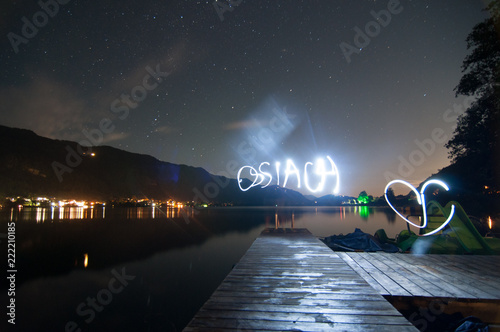 Ossiacher See bei Nacht  photo