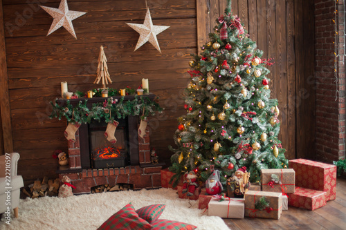 beautiful decorated christmas room