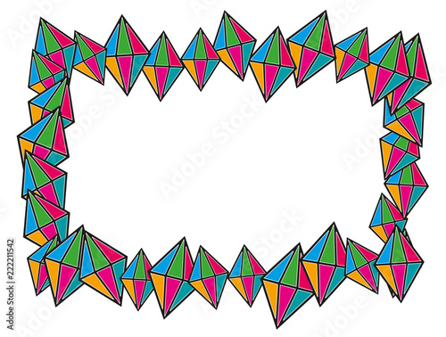 Marco de muchos diamantes.