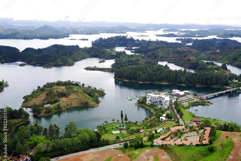 Guatape Lake (El Penol) in Antioquia, Colombia, South America
