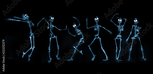Photography Dancing Skeletons X ray