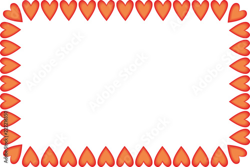 Marco de corazones de amor.
