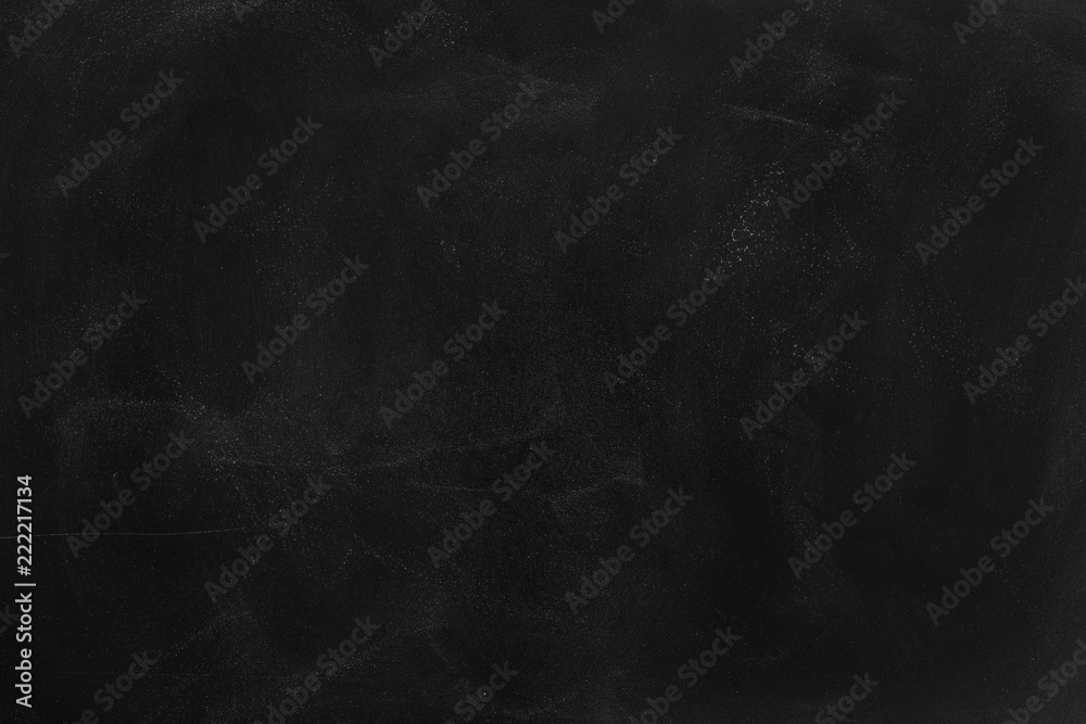 Fototapeta premium Blank chalkboard./ Empty dirty blackboard background
