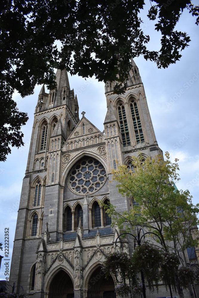 Truro Cathedral in Cornwall south west England UK United Kingdom Great Britain. Truro, Cornwall, UK, September, 2018
