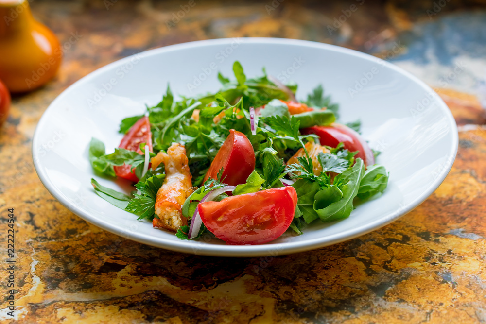 salad with crab meat and tomatoes salad with crab meat and tomatoes