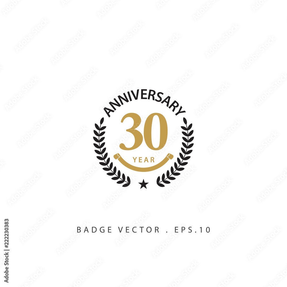 30 Year Anniversary Vector Template Design Illustration 30 Year Anniversary Vector Template Design Illustration