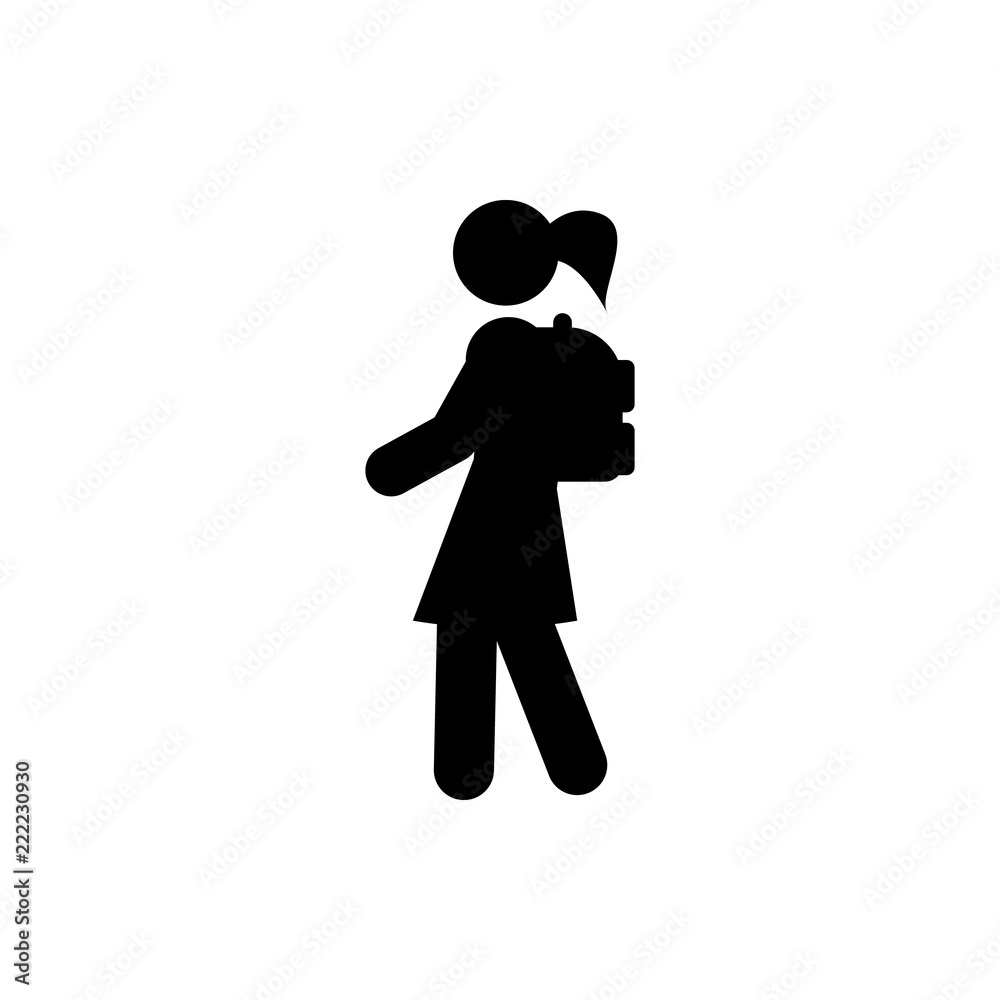 schoolgirl icon. Element of back to school icon for mobile concept and web apps. Glyph schoolgirl icon can be used for web and mobile schoolgirl icon. Element of back to school icon for mobile concept and web apps. Glyph schoolgirl icon can be used for web and mobile