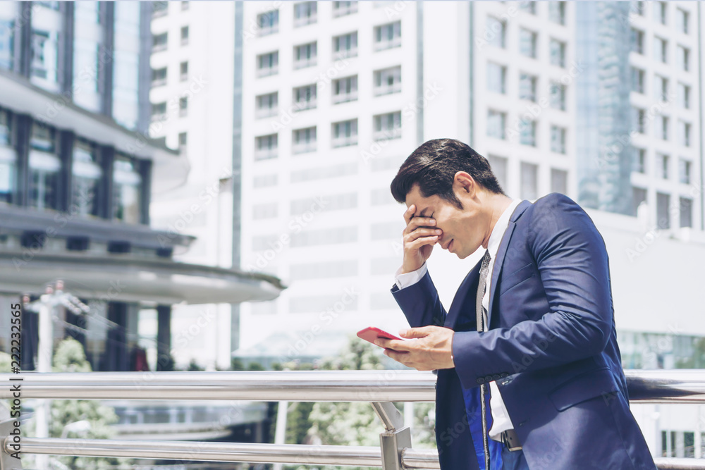 business man is stressed from work , business concept business man is stressed from work , business concept