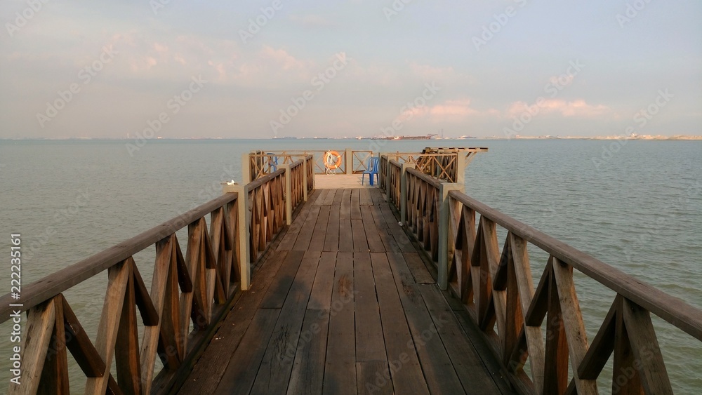a jetty at the beach