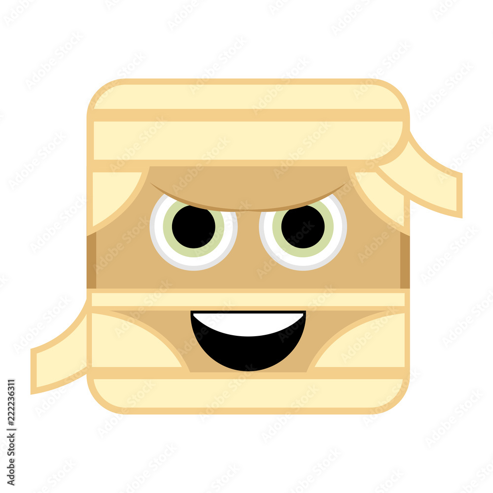 Cute halloween mummy cartoon character Cute halloween mummy cartoon character