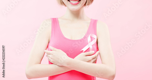 woman with prevention breast cancer