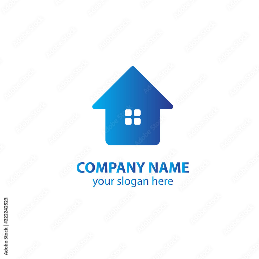 home logo design element, logo design template