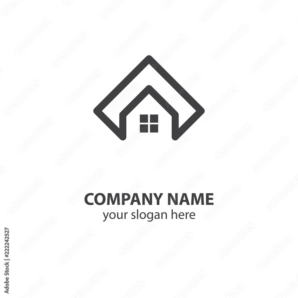 home logo design element, logo design template home logo design element, logo design template