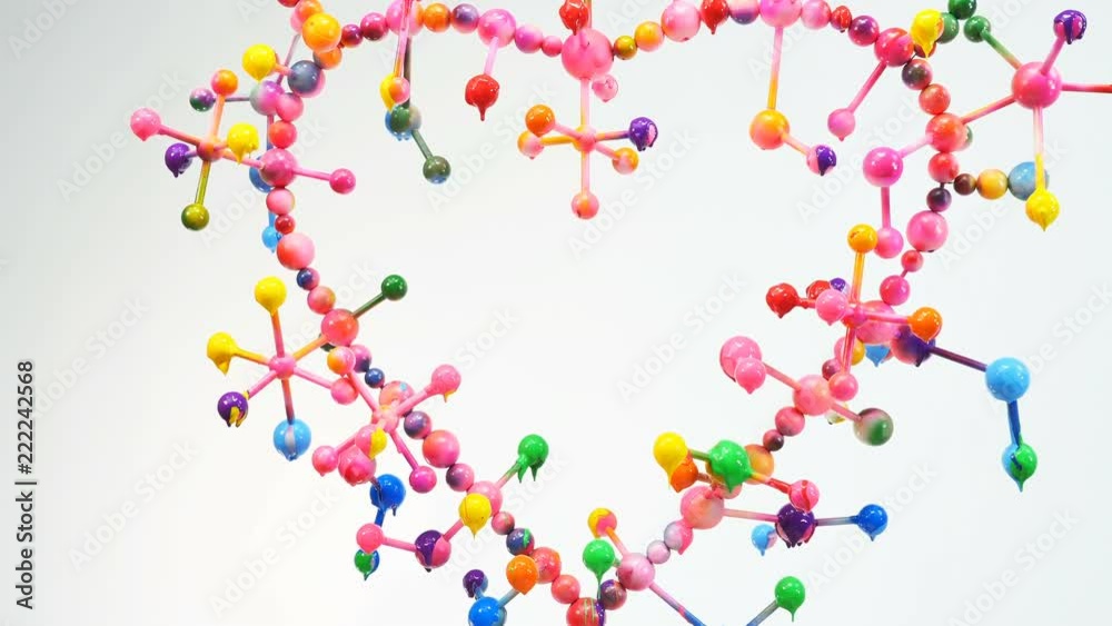 construction of molecular in heart shape decorate with pink tone color is mean atom of love construction of molecular in heart shape decorate with pink tone color is mean atom of love