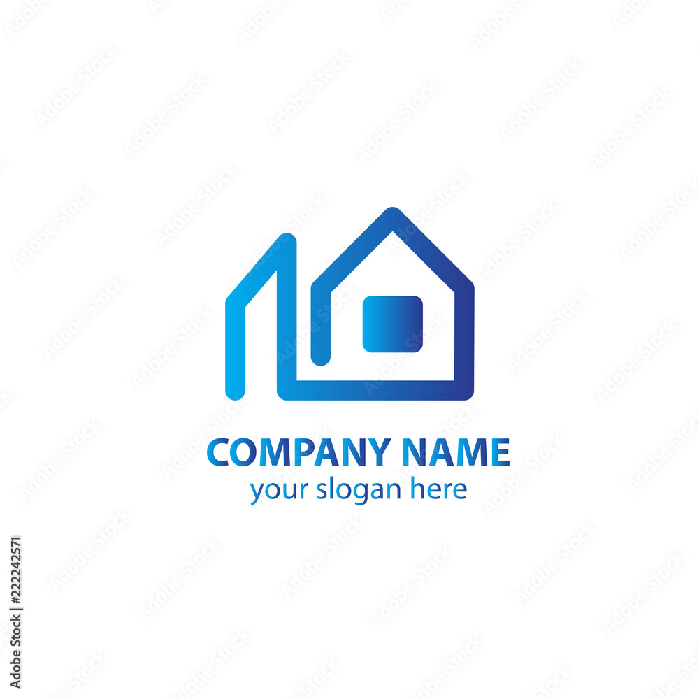 home logo design element, logo design template home logo design element, logo design template
