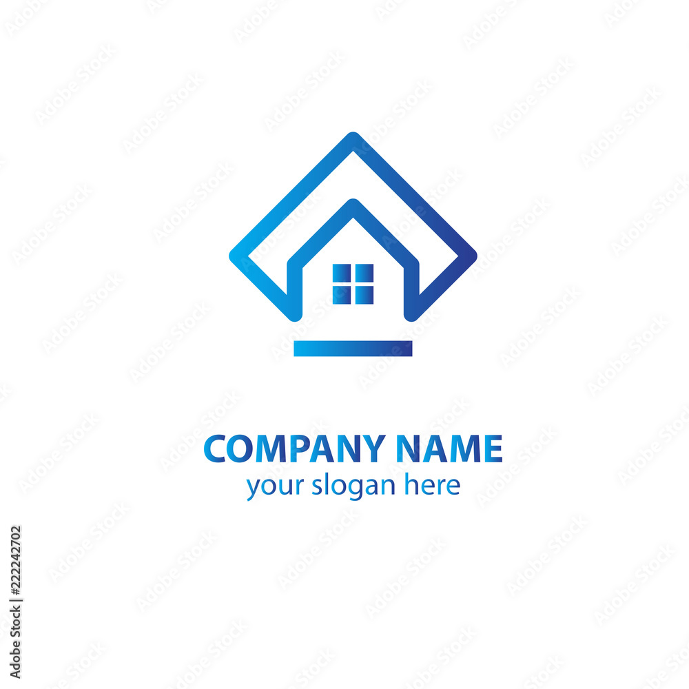 home logo design element, logo design template