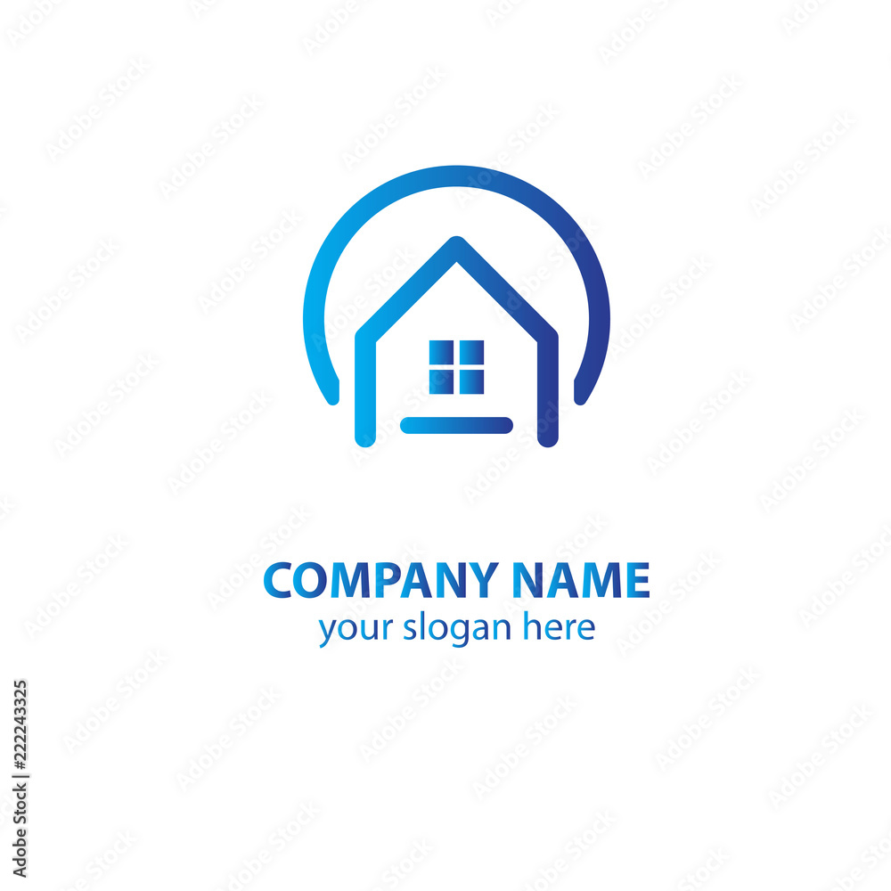 home logo design element, logo design template home logo design element, logo design template