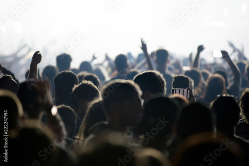 Party people at concert