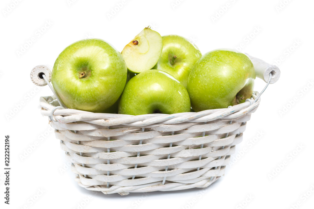 Fresh Green Apple Isolated on White Background Fresh Green Apple Isolated on White Background