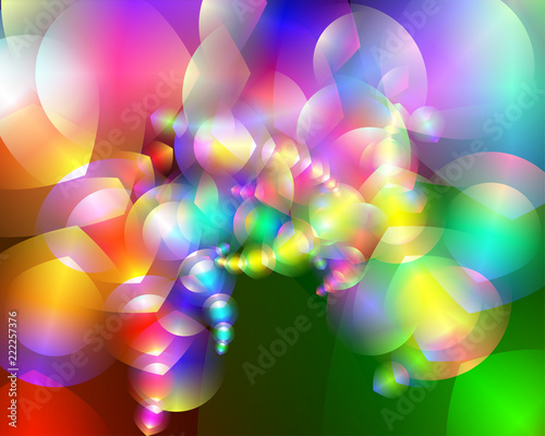 Colorful gradation and light texture