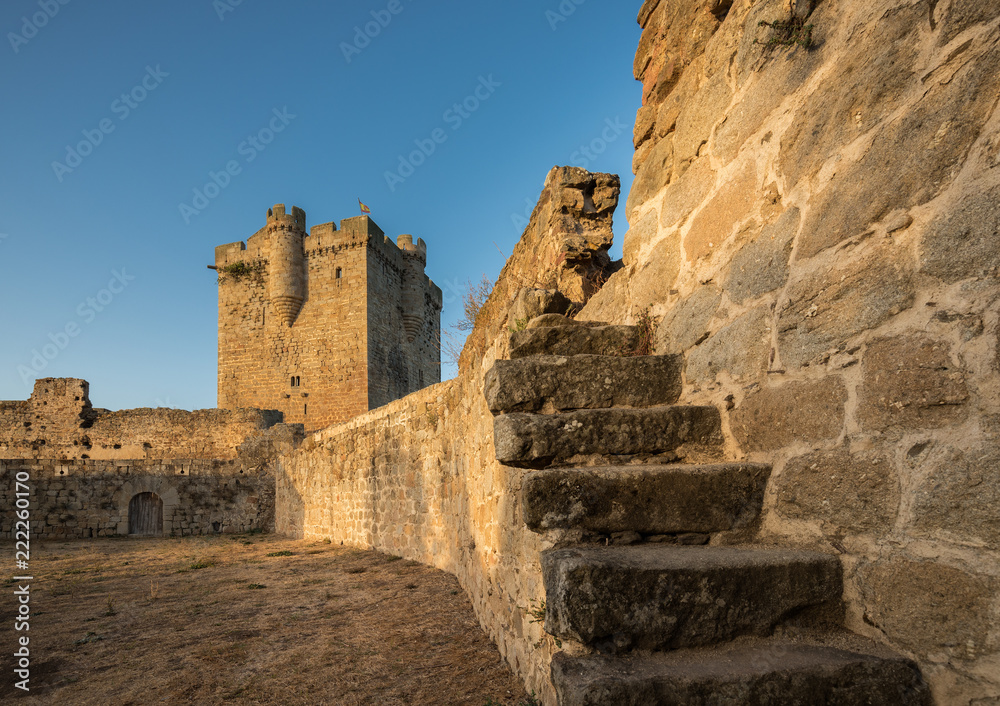 Ancient medieval castle in San Felices de los Gallegos. Spain.