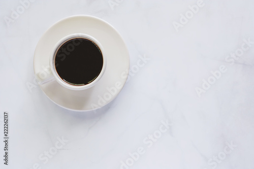 Cup of coffee with saucer o...