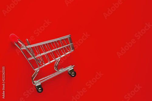 Shopping cart or trolley on...