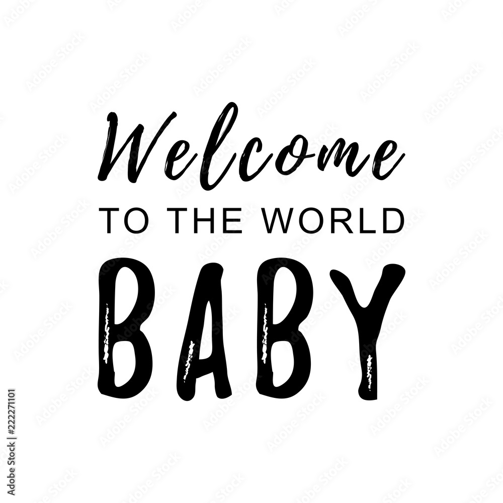 Baby Welcome to the world Baby Boy Gift Idea Sticker