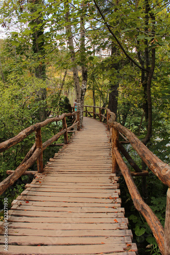 Wooden path in the nature - Plitvice Lakes National Park