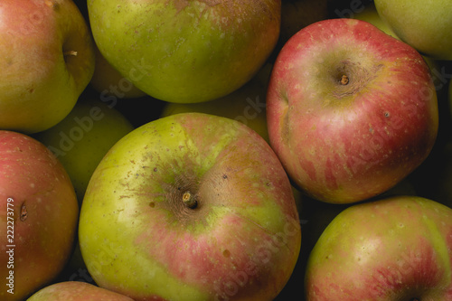 Unbehandelte Äpfel, Bio, Nahaufnahme