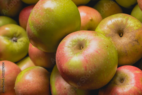 Unbehandelte Äpfel, Bio, Nahaufnahme