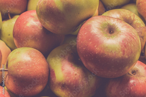 Unbehandelte Äpfel, Bio, Nahaufnahme