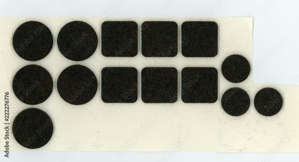 round and square felt round and square felt