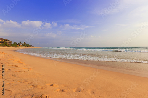Landscape of beach and sea