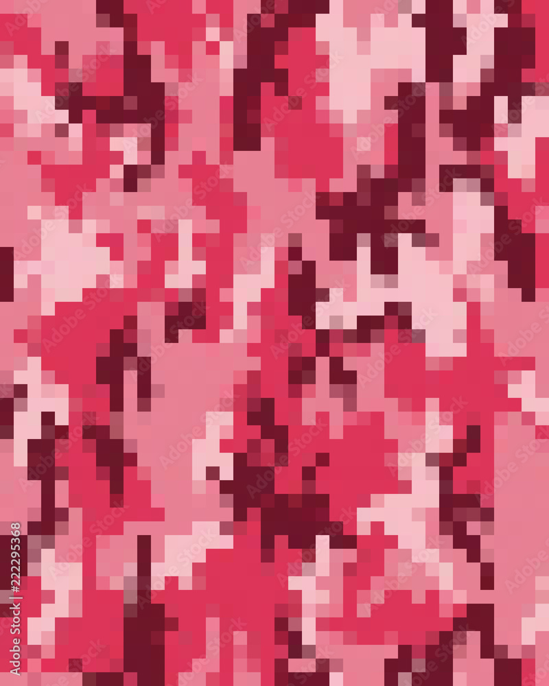 Fototapeta premium Digital fashionable camouflage pattern, fashion design. Seamless illustration