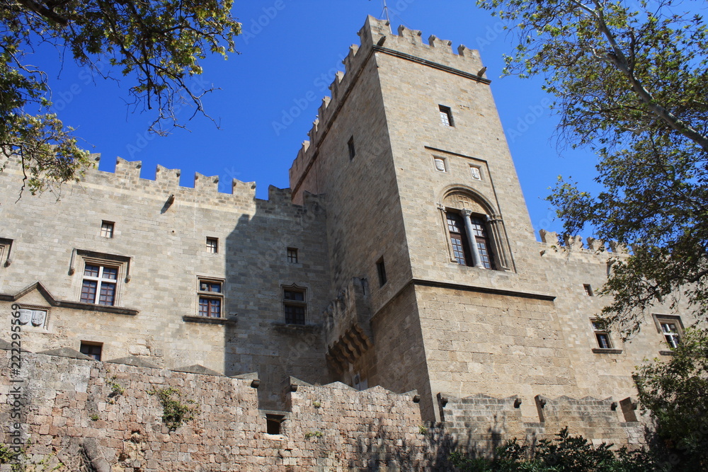 the Grand Master of the Knights of Rhodes - a medieval castle in the city of Rhodes, on the island of Rhodes in Greece