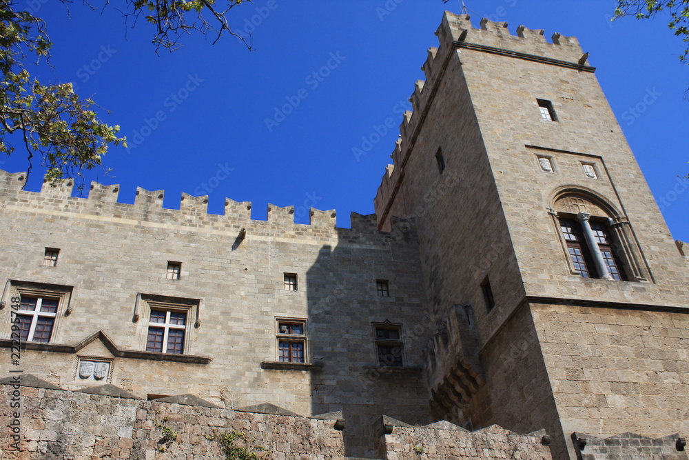 the Grand Master of the Knights of Rhodes - a medieval castle in the city of Rhodes, on the island of Rhodes in Greece