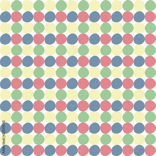 Seamless geometric pattern, polka dots