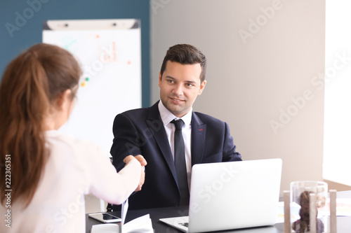 Businessman in wheelchair s...