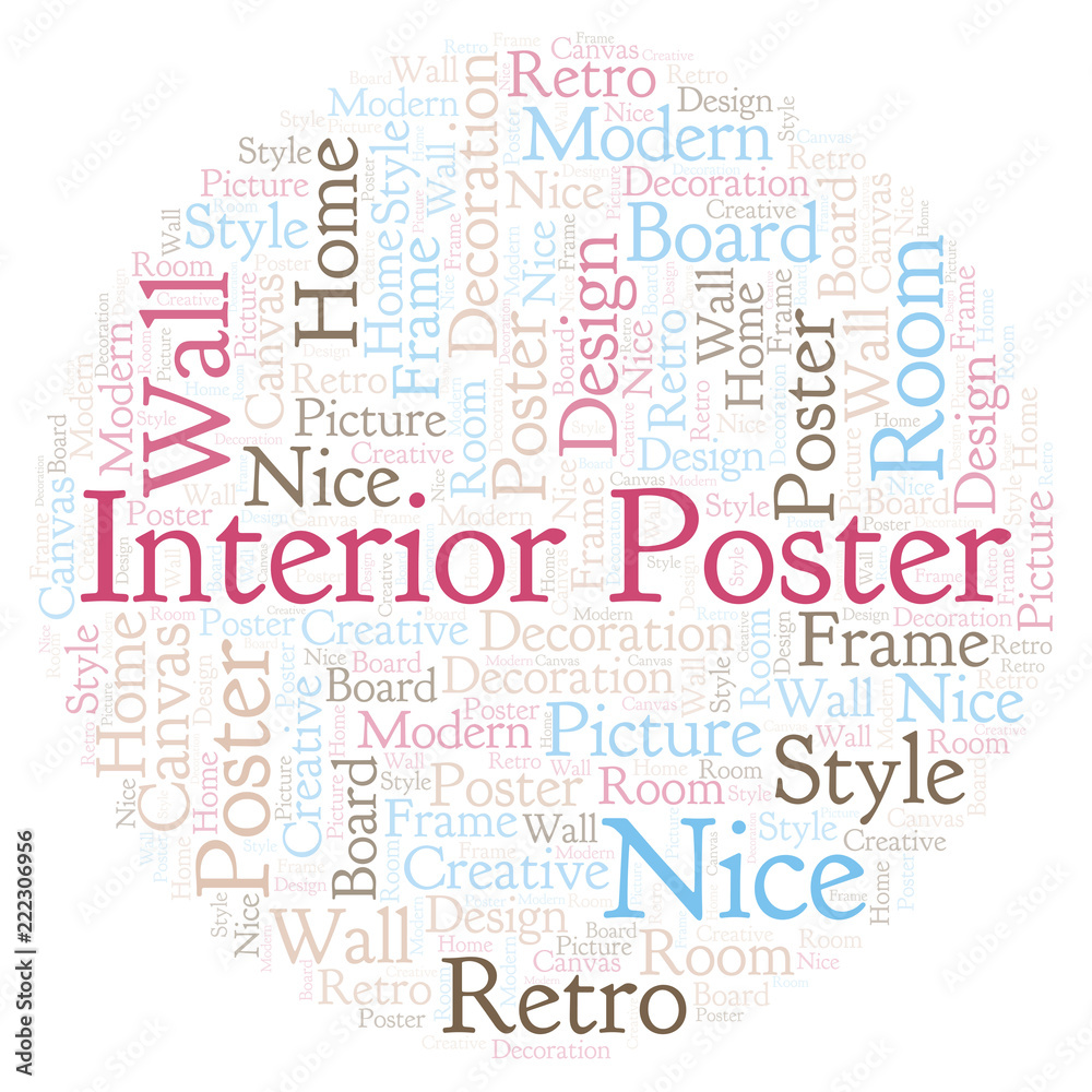 Interior Poster word cloud.