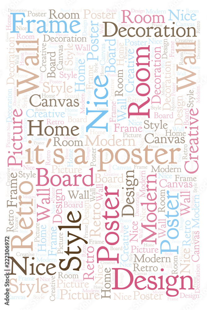 Interior Poster word cloud.