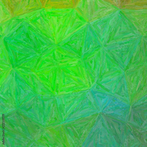 Illustration of Square green and brown Colorful Impasto background.