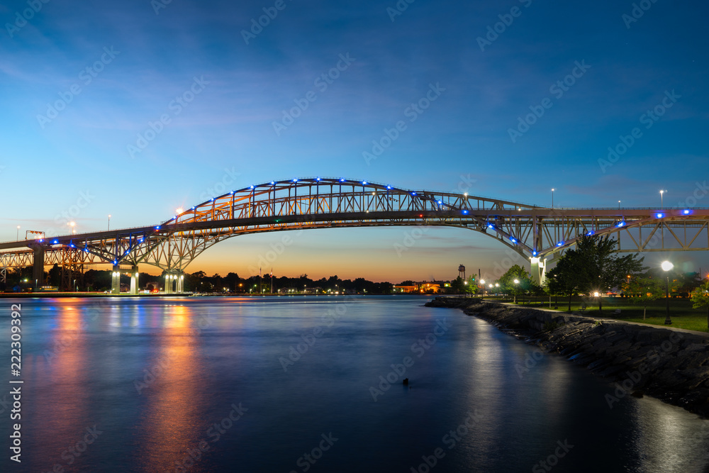 Blue Water Bridge at sunset