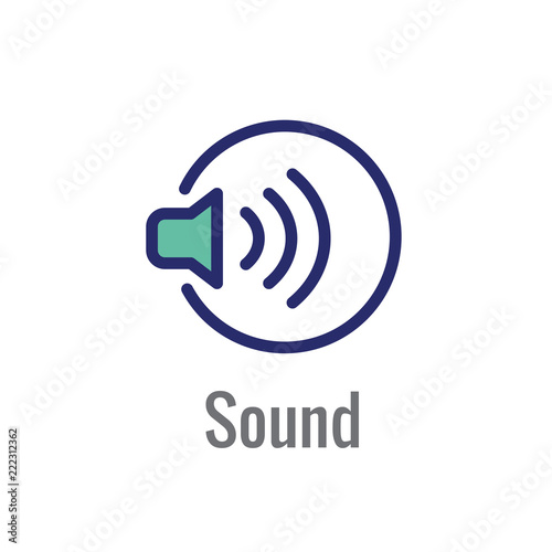 Hearing Aid or loss - Sound Wave Image