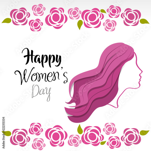 women day greeting cards icon